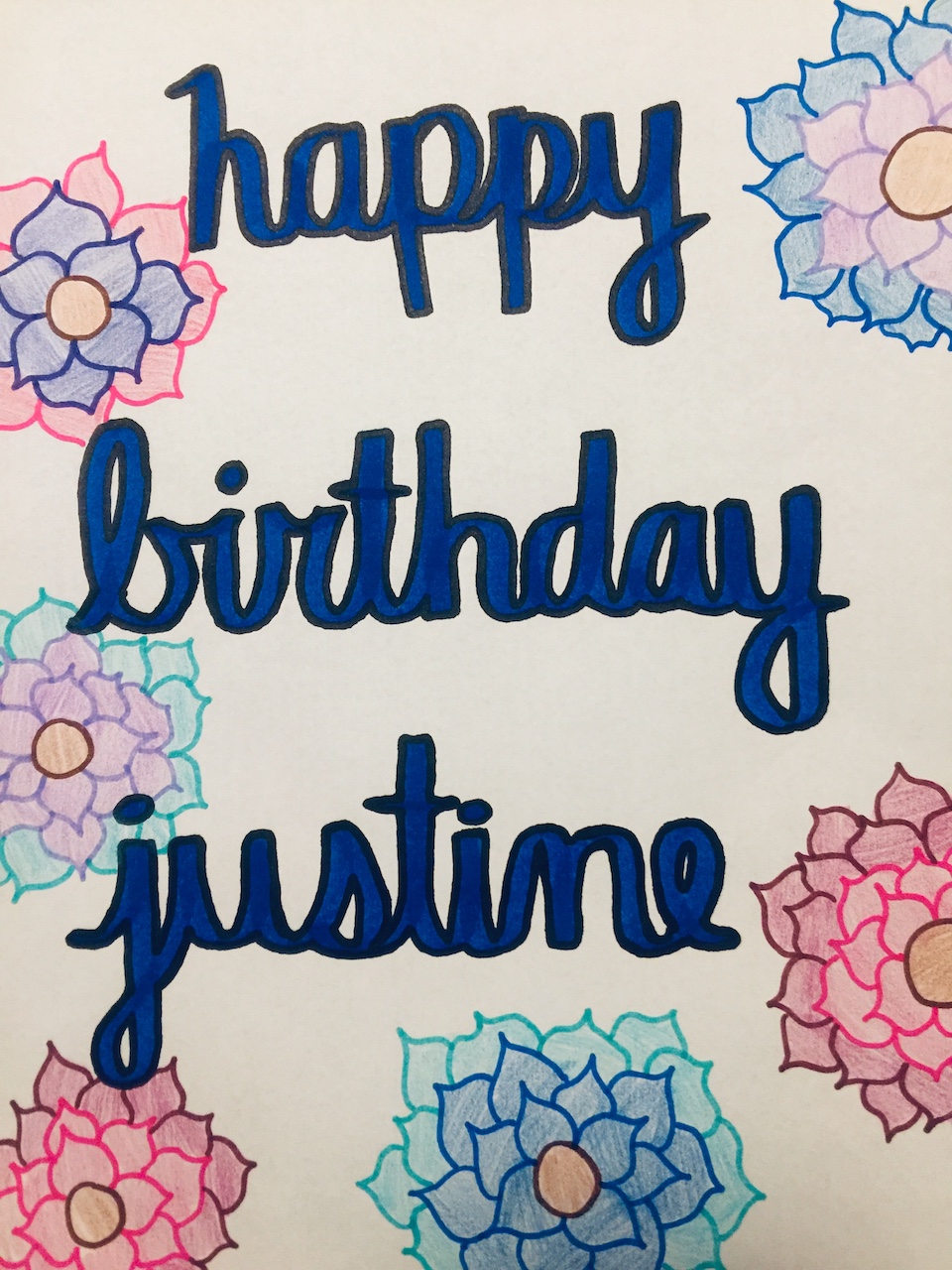 Happy Birthday Justine Happy Birthday Justine